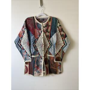 Vintage Geccu 3D Knit Sweater Womens Medium Australia Merino Wool Sweaters